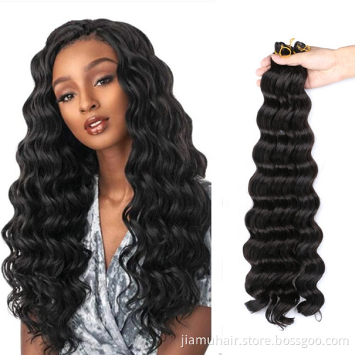 Synthetic Hair Deep Wave Twist Crochet Hair Curly Loose Deep Twist Braiding Hair Extension Wholesale Price